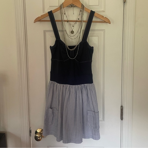 Y2K Hollister Co. Seersucker Stripe Mini Sundress - Picture 2 of 10